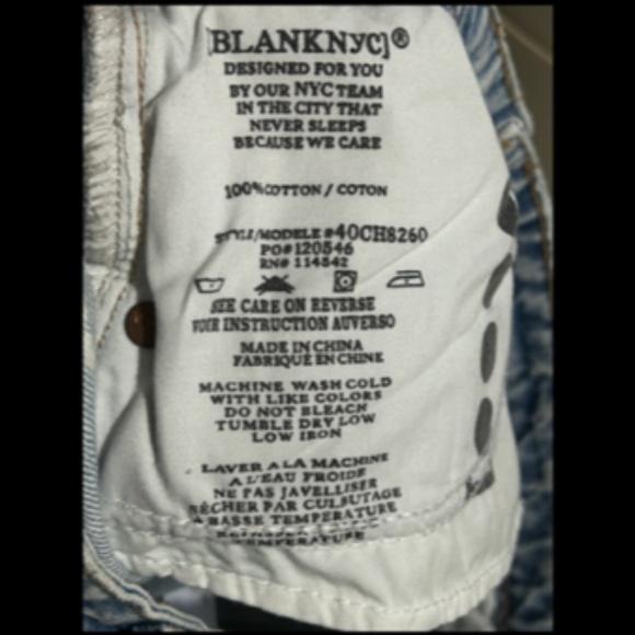 Blank NYC The Perry Mom Shorts Cuffed Hem in Party Everyday Size 29 - NWT - Picture 15 of 16